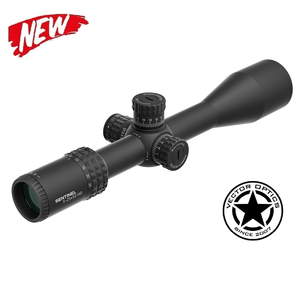 Vector Optics SCFF-58 Sentinel 5-25x50 HD FFP Gen II Rifle Scope