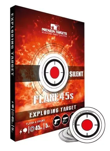 FLARE 45s Exploding Targets - Silent Flash &amp; Smoke Interactive