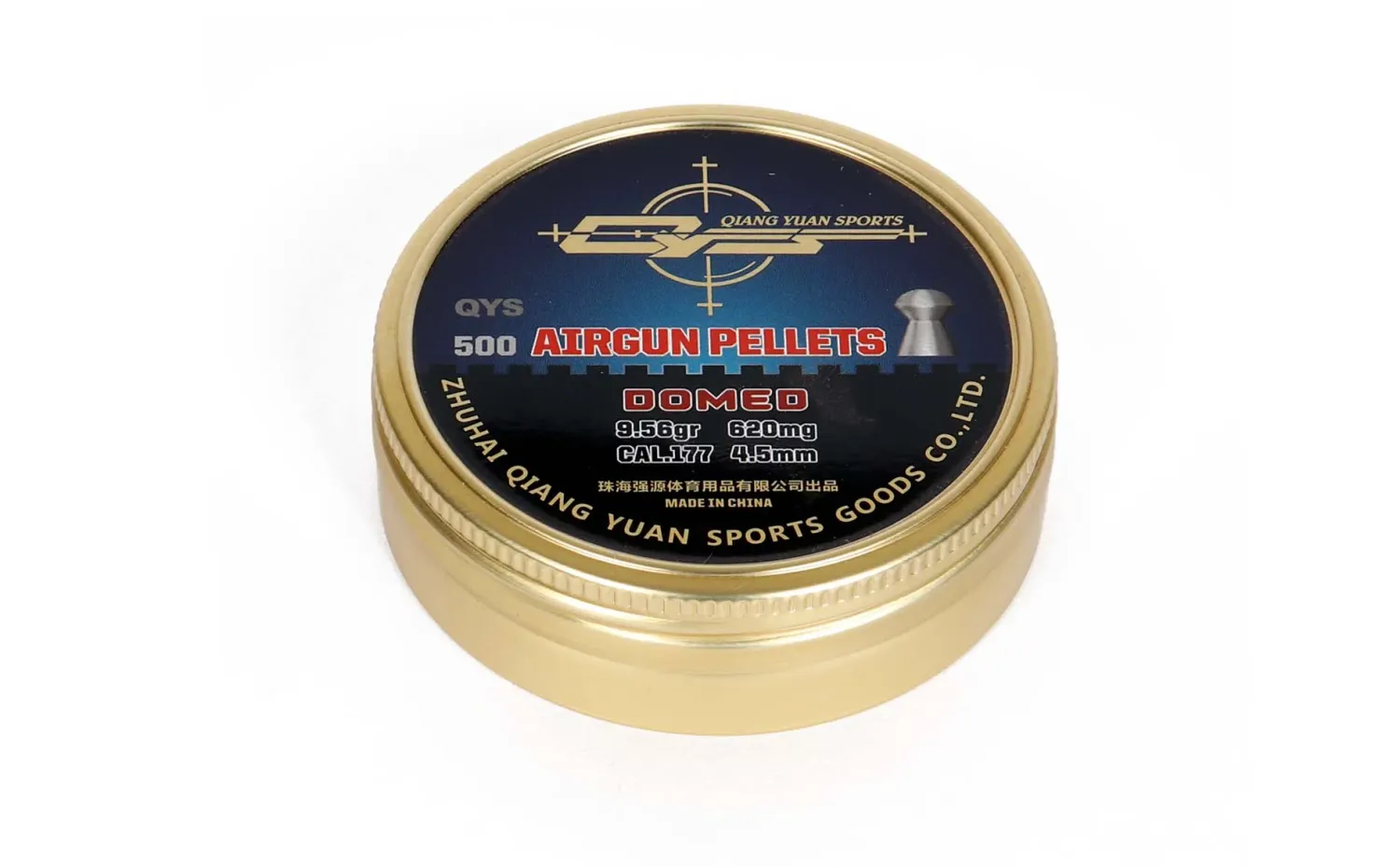 QYS Domed Heavy .177  Airgun Pellet 4.49 9.56gr x 500pcs