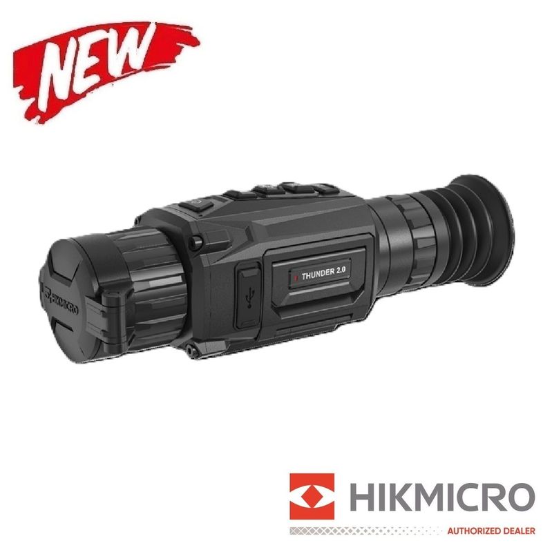 HIKMICRO Thunder 2.0 TE19 Smart Thermal Rifle Scope with Rail - 2.5x 19mm