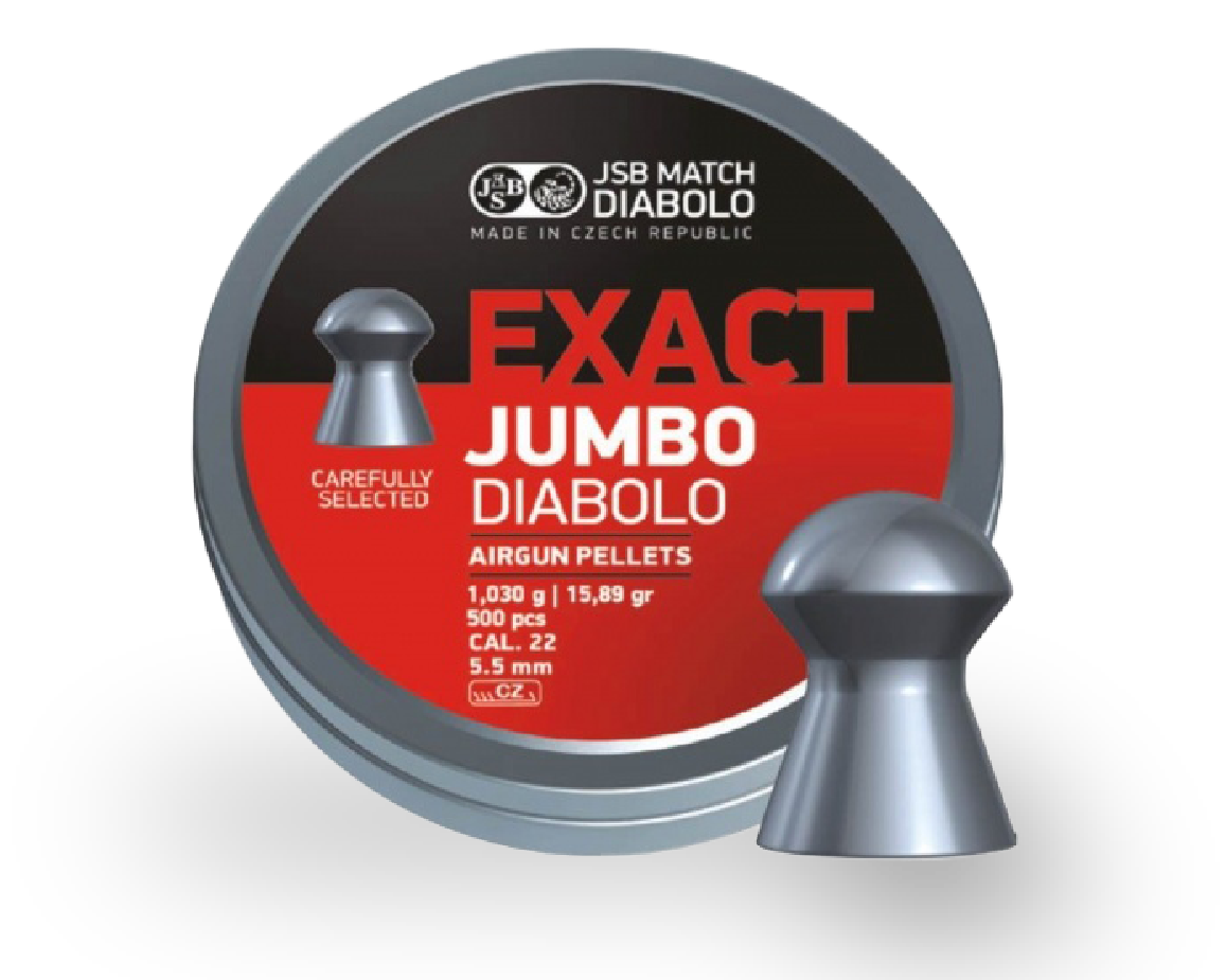 JSB Exact Jumbo Diabolo Airgun Pellets 5.52mm Tin x 500pcs