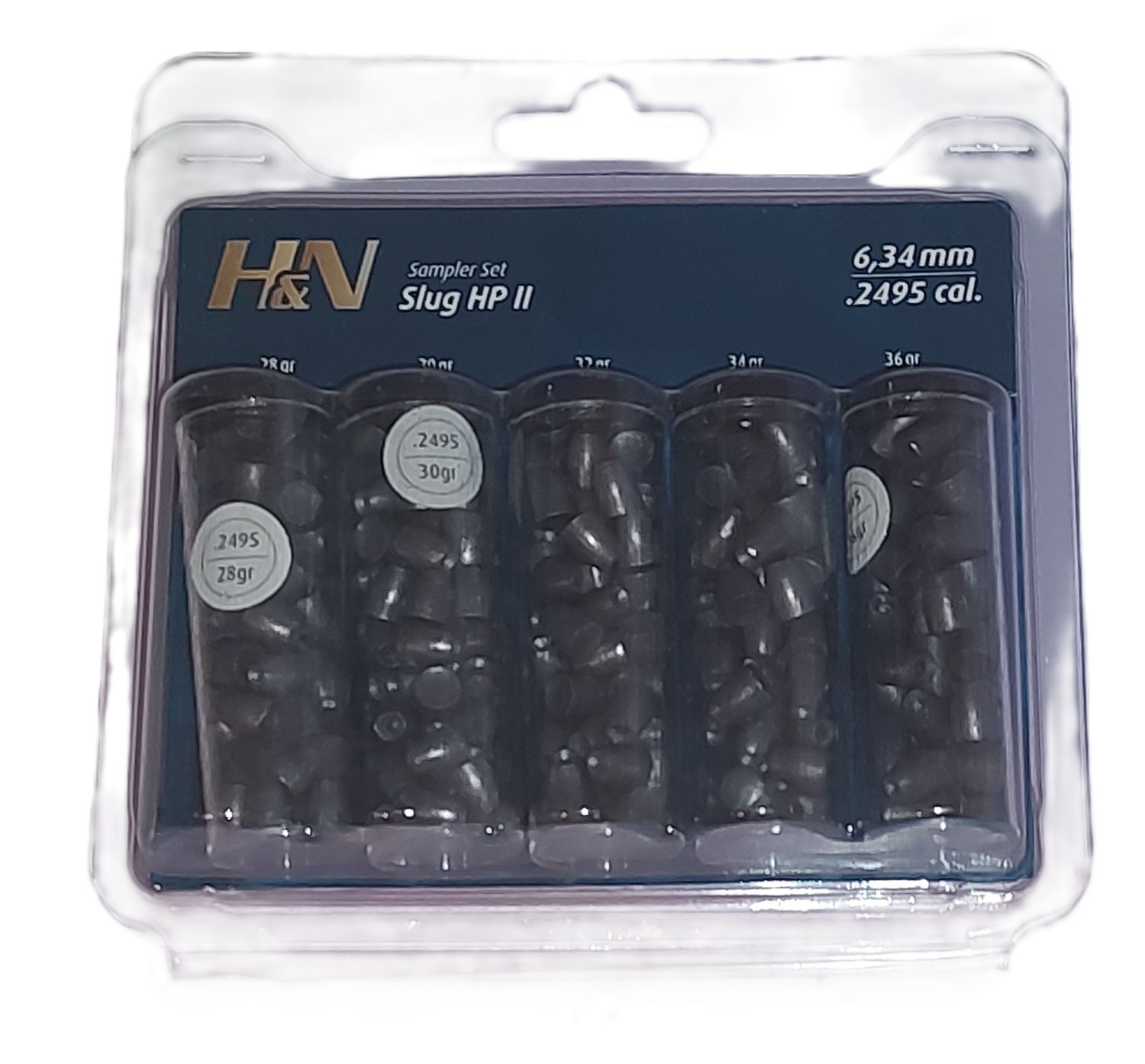 H&N .25cal 6.34mm Slug HPII Selection - Sample Tester Pack H&N .25cal 6.34mm Slug HPII Selection - Sample Tester Pack