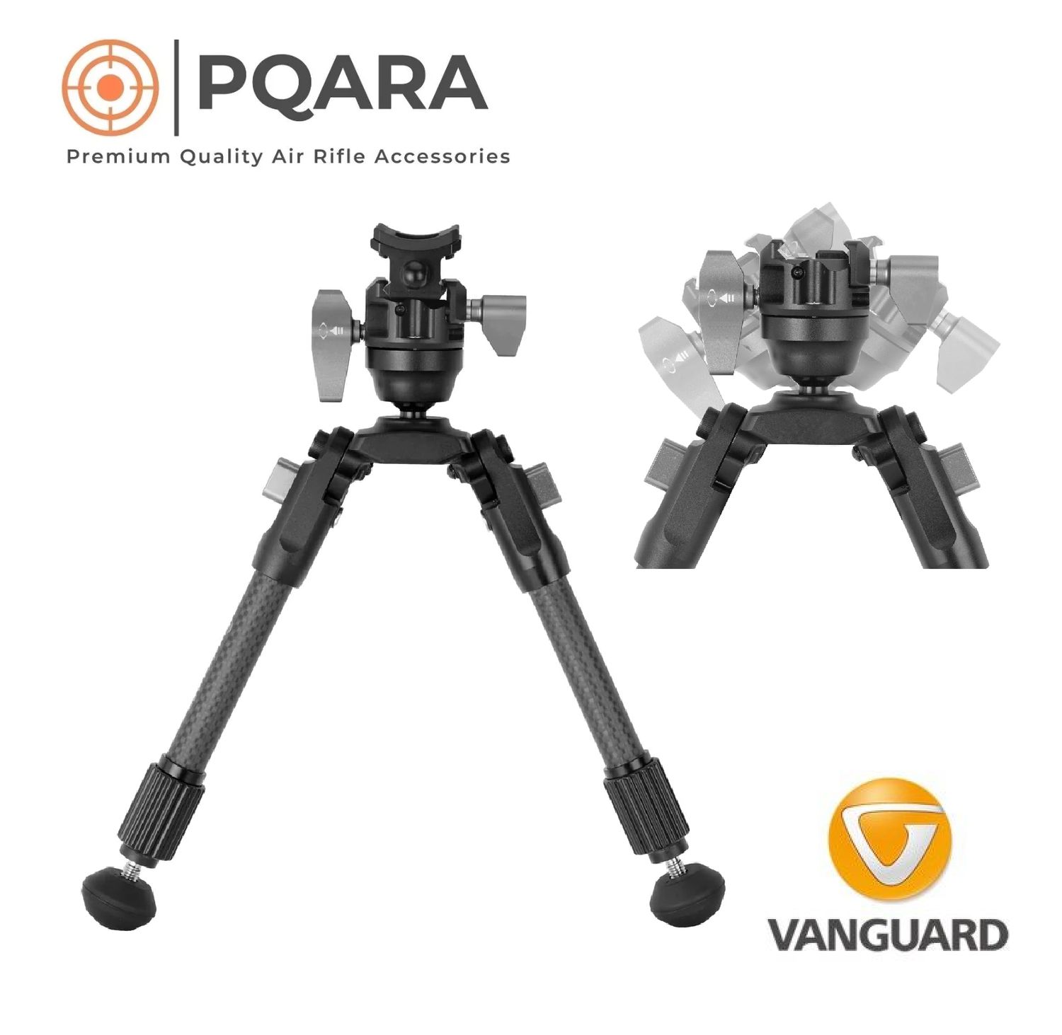 Vanguard EQ-PRECISION 1QS C Removable Carbon Premium Bipod - 8.5-10.5" Vanguard EQ-PRECISION 1QS C Removable Carbon Premium Bipod - 8.5-10.5"