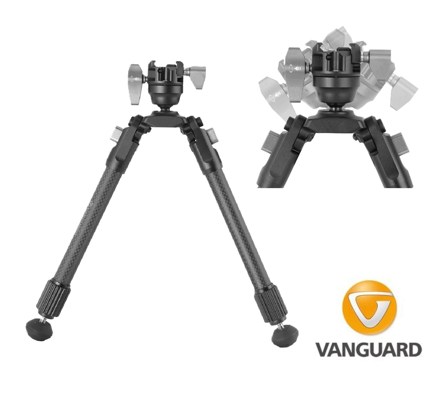 Vanguard EQ-PRECISION 2QS C Removable Carbon Premium Bipod - 10.5" - 14.5" Vanguard EQ-PRECISION 2QS C Removable Carbon Premium Bipod - 10.5" - 14.5"