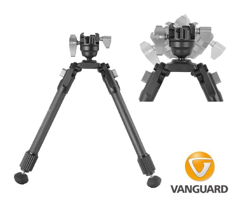Vanguard EQ-PRECISION 2QS C Removable Carbon Premium Bipod - 10.5" - 14.5"