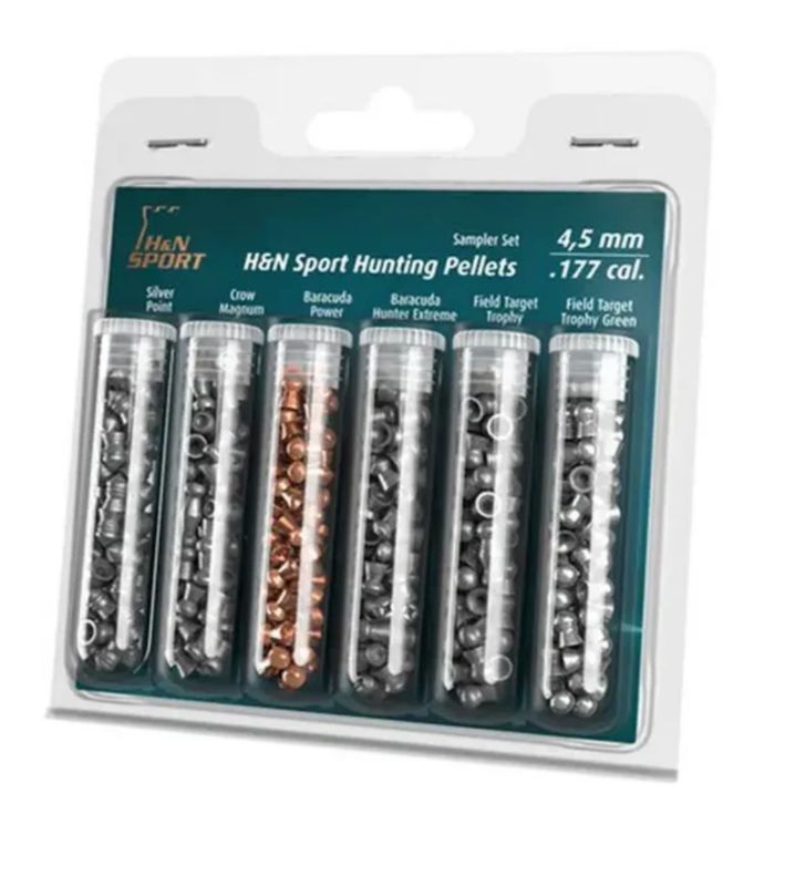 H&N .177cal 4.52mm Pellet Selection - Sample Tester Pack H&N .177cal 4.52mm Pellet Selection - Sample Tester Pack