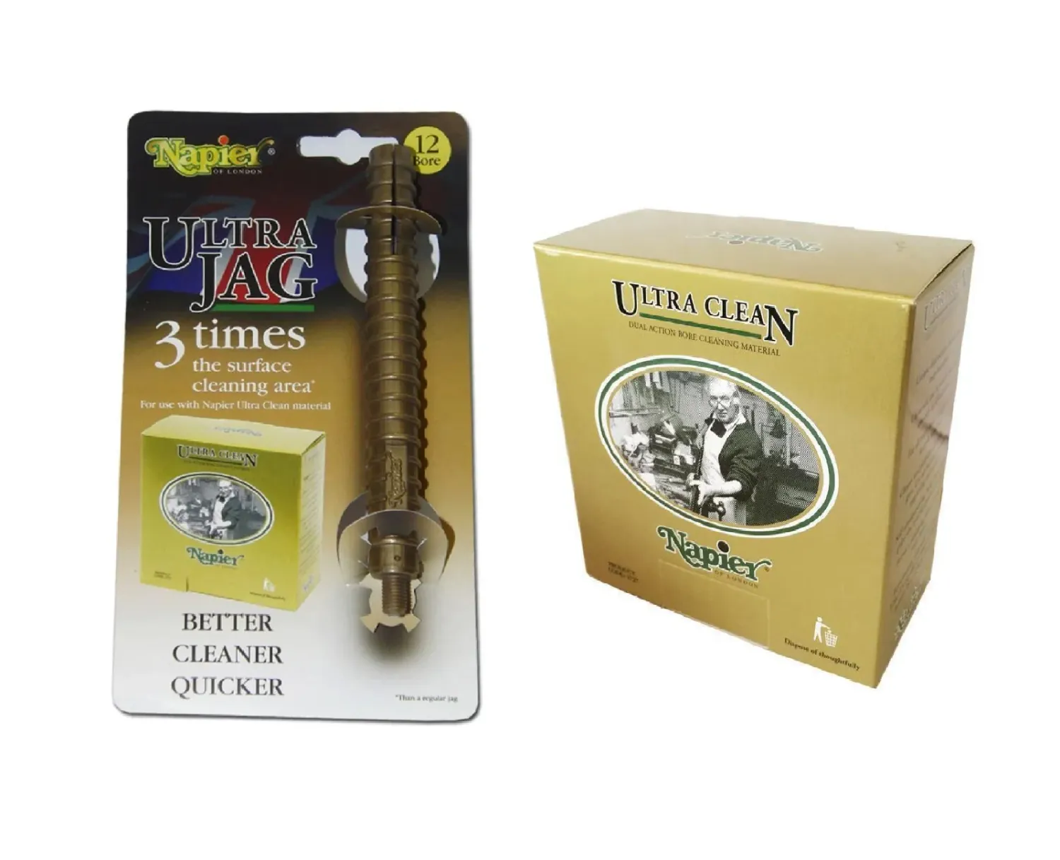 Napier Ultra Clean &amp; Jag Cleaning Kit - "Replaces Bronze Brush &amp; Mop"