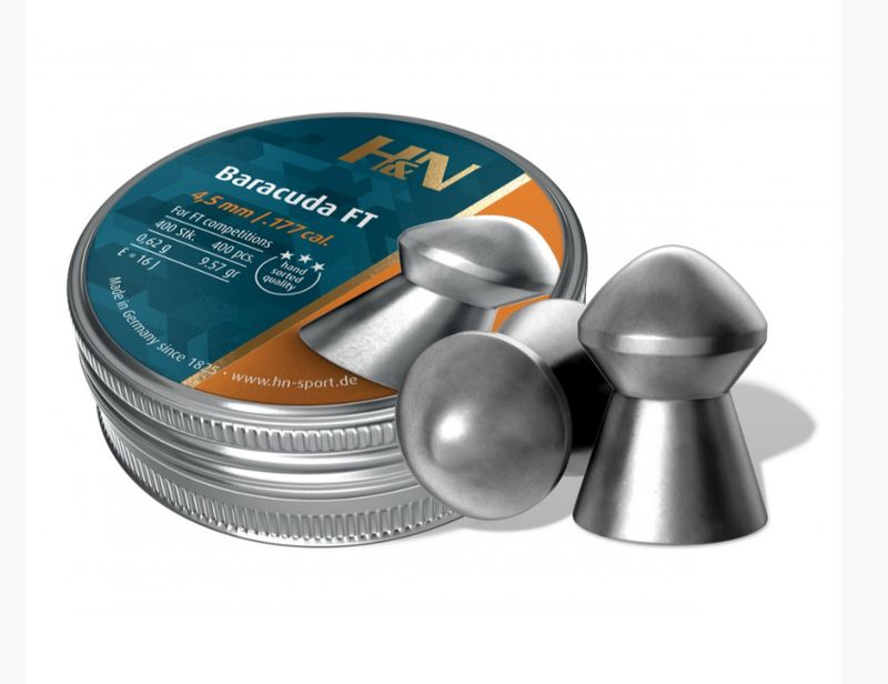 H&amp;N Baracuda FT Airgun Pellets .177 cal 4.51 x 400 pcs