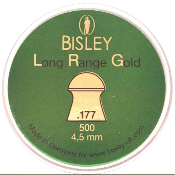 Bisley Long Range Gold  Airgun Pellets .177 cal 1 x 500 pcs