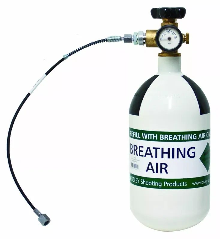 Bisley 3 Ltr Steel 300BAR Airgun Charging Cylinder Bottle &amp; Fill Line