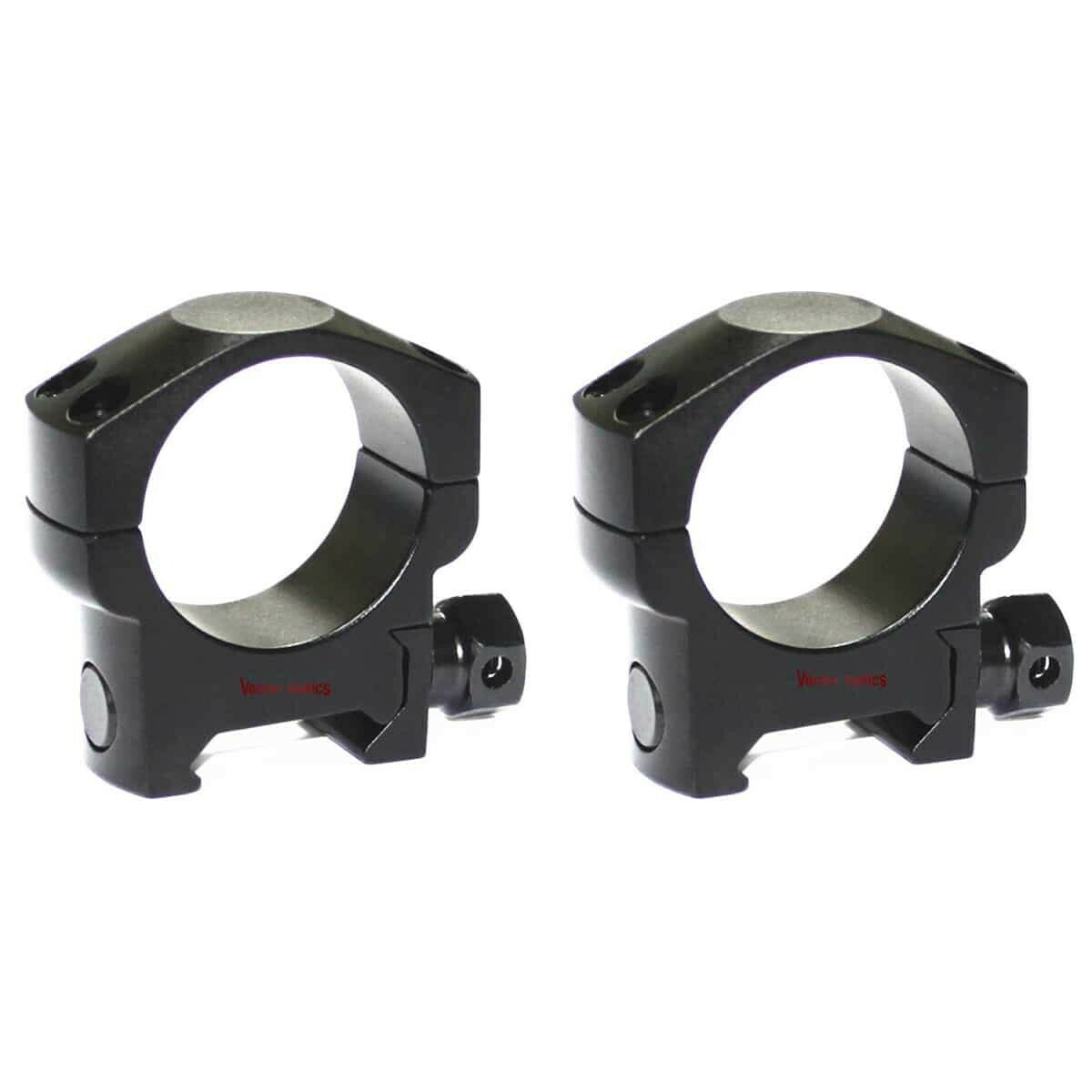Vector Optics 30mm SCTM-27 Two Piece - 21mm Weaver Picatinny Mounts - Low