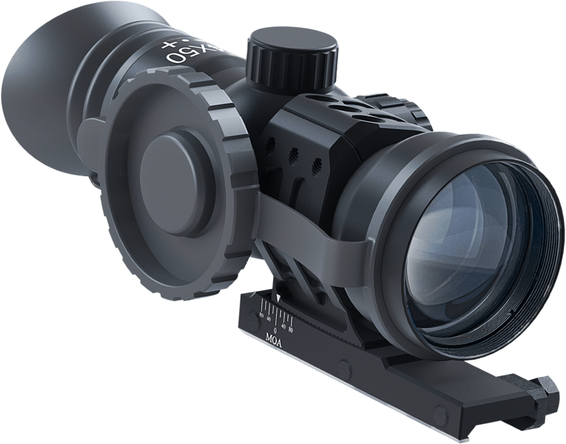 Immersive Optics 14x50 MD-M Mildot with MOA Adjustable Mounts Immersive Optics 14x50 MD-M Mildot with MOA Adjustable Mounts