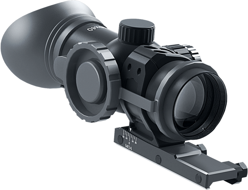 Immersive Optics 10x40 MDE-M Extended Mildot with MOA Adjustable Mounts