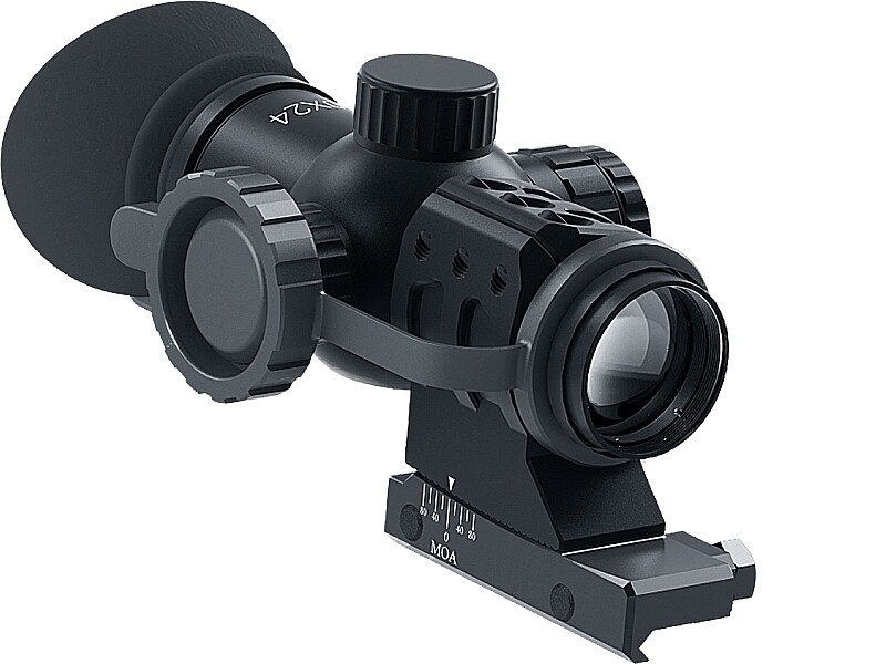 Immersive Optics 10x24 MDE-M Extended Mildot with MOA Adjustable Mounts Immersive Optics 10x24 MDE-M Extended Mildot with MOA Adjustable Mounts
