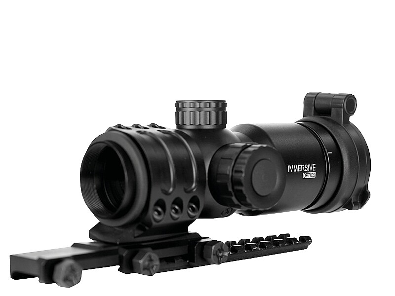 Immersive Optics 5x30 Pro 85 MD-M with MOA Adjustable Mounts - Long 85mm Eye Relief Immersive Optics 5x30 Pro 85 MD-M with MOA Adjustable Mounts - Long 85mm Eye Relief