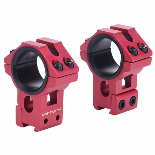 WestHunter 30mm/1" High Dovetail Mounts (Red)