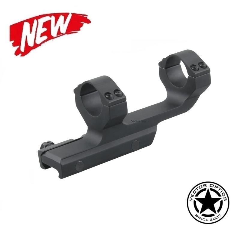 Vector Optics SCTM-63 Cantilever 1 Piece Picatinny Scope Mount for 1" 25.4mm Tube