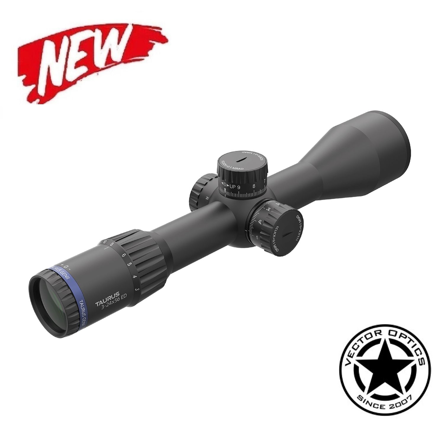 Vector Optics SCFF-33 Taurus GenII 3-24x56 ED FFP 34mm Tube Rifle Scope