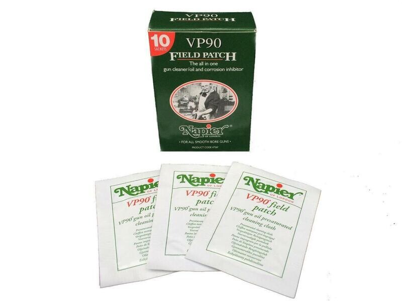 Napier VP90 Field Patches - 10 x Pocket Wipes - Each wipe Cleans &amp; Protects a full gun
