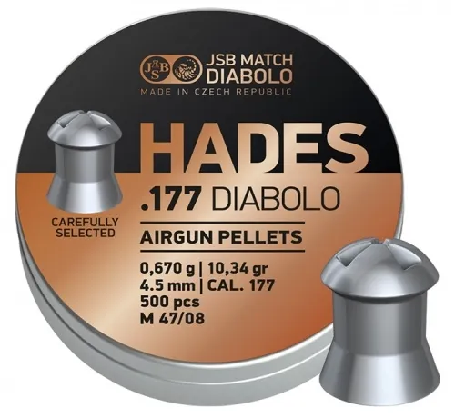 JSB Hades Airgun Pellets .177 x 500 pcs JSB Hades Airgun Pellets .177 x 500 pcs