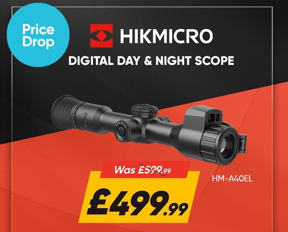 HIKMICRO Alpex 4K LITE LRF A40EL Digital Day and Night Vision Rifle Scope