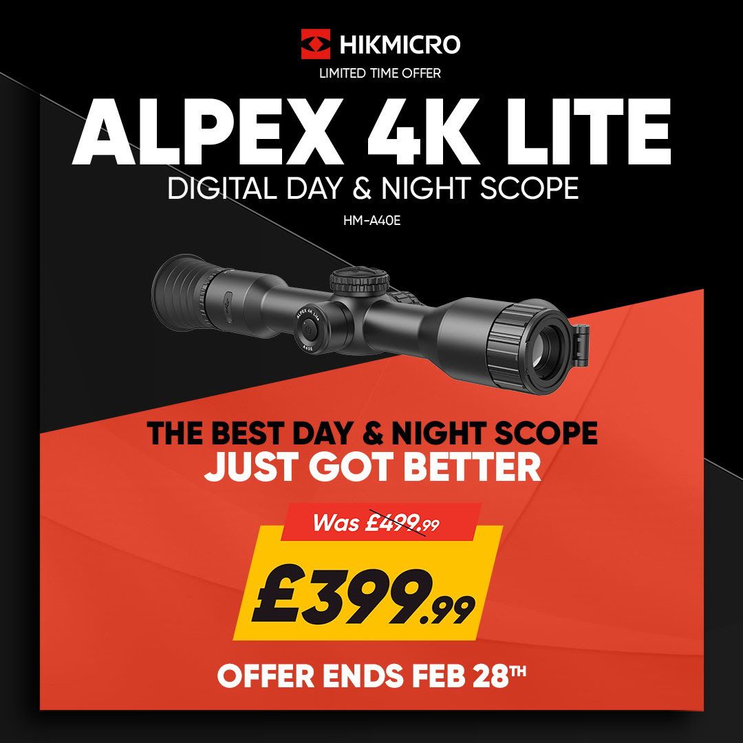 HIKMICRO Alpex 4K LITE A40E Digital Day and Night Vision Rifle Scope