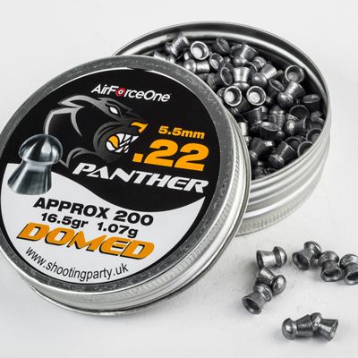 .22 AirForceOne Panther Airgun Pellets .22 Tin x 200 pcs .22 AirForceOne Panther Airgun Pellets .22 Tin x 200 pcs