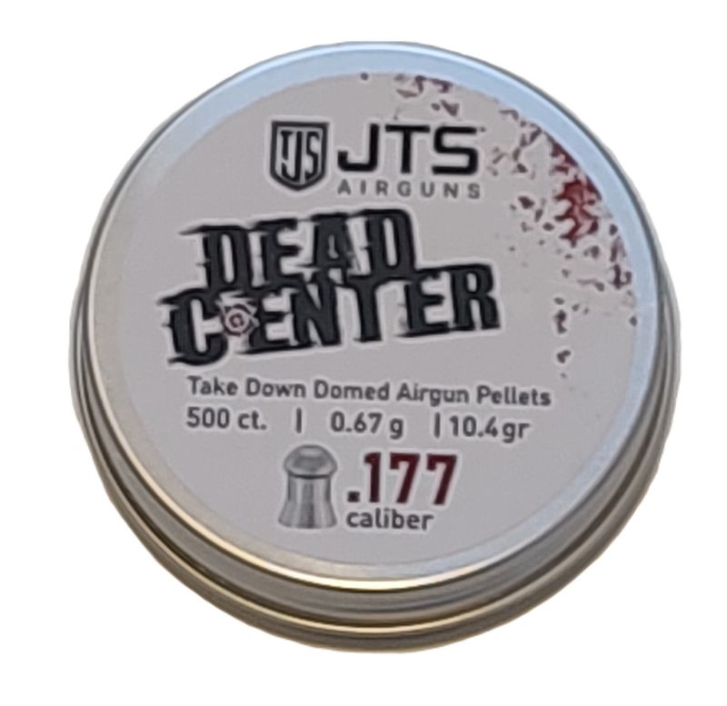 JTS Dead Center Domed .177 4.5mm Airgun Pellets - 10.4 grains 500pcs JTS Dead Center Domed .177 4.5mm Airgun Pellets - 10.4 grains 500pcs