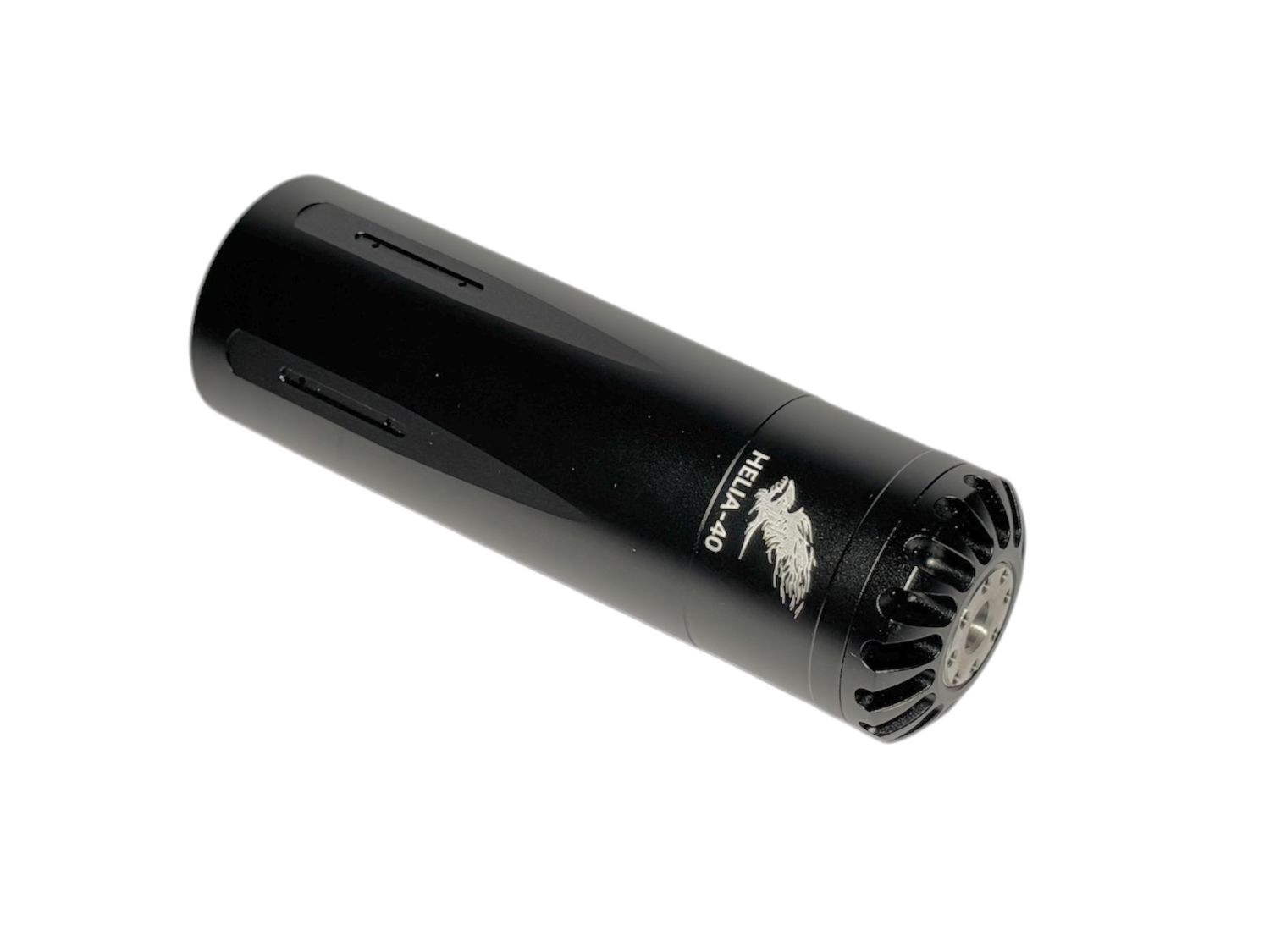 EVC Eaglevisioncam HELIA-S40 Airgun Silencer - Sound Moderator Interchangeable Caliber - L125mm D40mm 1/2" UNF Fitting EVC Eaglevisioncam HELIA-S40 Airgun Silencer - Sound Moderator Interchangeable Caliber - L125mm D40mm 1/2" UNF Fitting