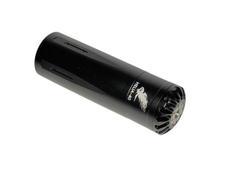 EVC Eaglevisioncam HELIA-S40 Airgun Silencer - Sound Moderator Interchangeable Caliber - L125mm D40mm 1/2" UNF Fitting