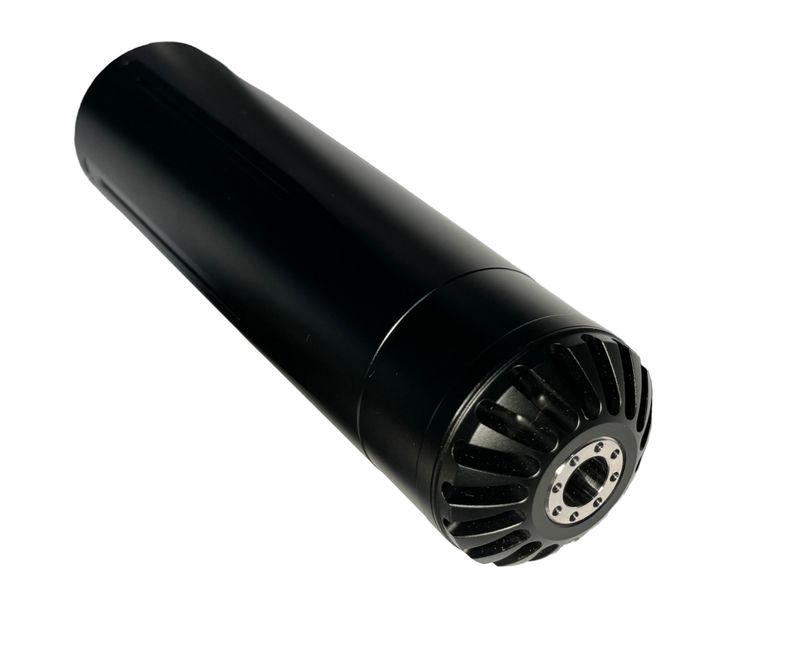 EVC Eaglevisioncam SIGMA-M51 Airgun Silencer - Sound Moderator Interchangeable Caliber - L187mm D51mm 1/2" UNF Fitting
