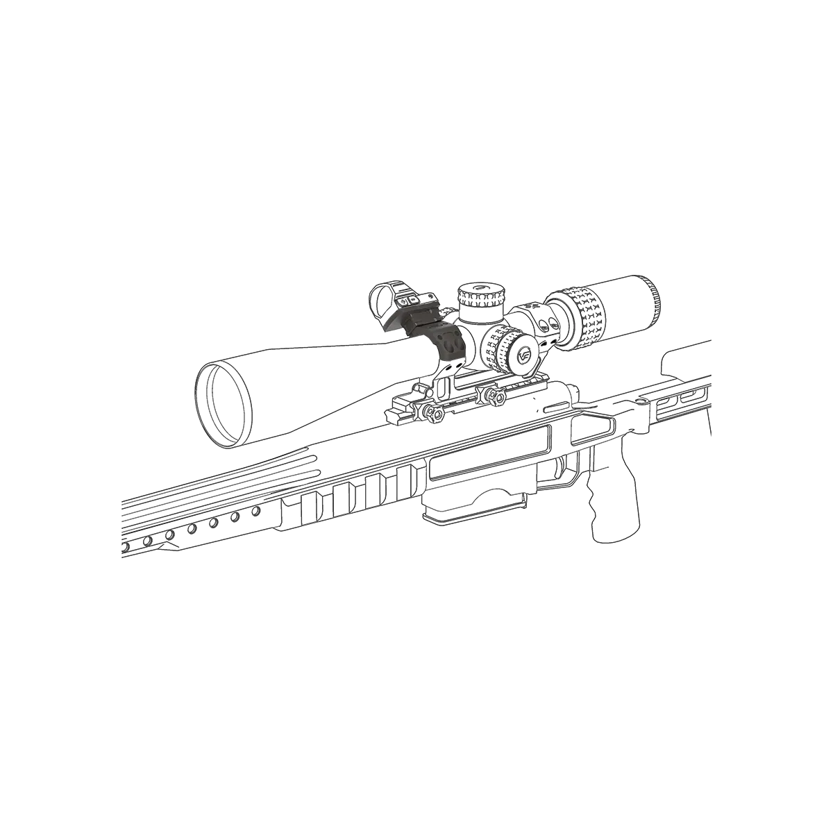 Vector Optics XASR-A02 Accessory Mounting Kit 30mm (2 Screw) Vector Optics XASR-A02 Accessory Mounting Kit 30mm (2 Screw)