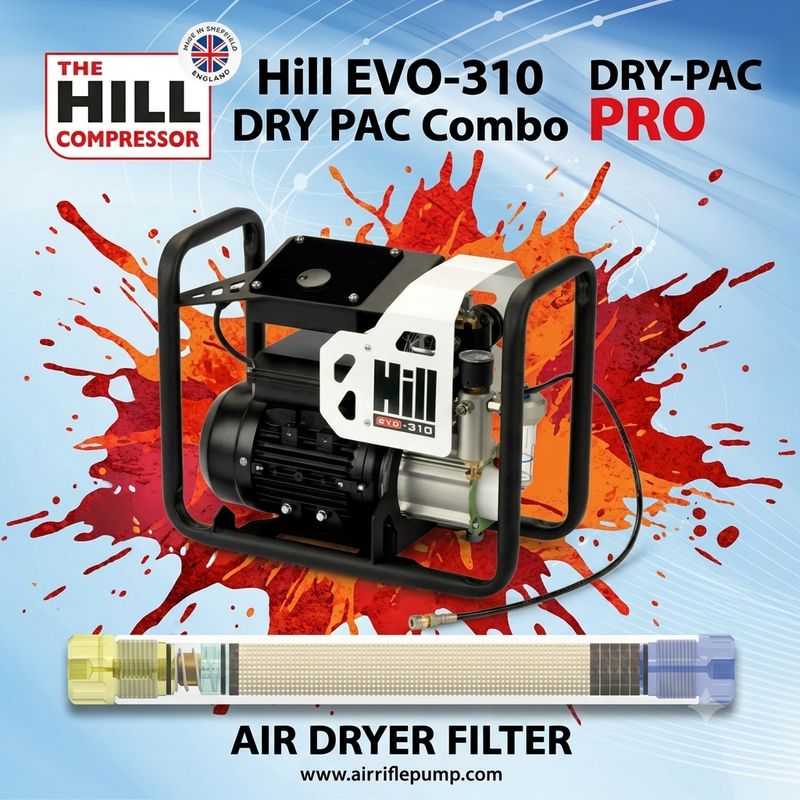 EVO-310 + Dry-Pac Pro Bundle– The Hill Electric Air Compressor Pump - LATEST MODEL EVO-310 + Dry-Pac Pro Bundle– The Hill Electric Air Compressor Pump - LATEST MODEL