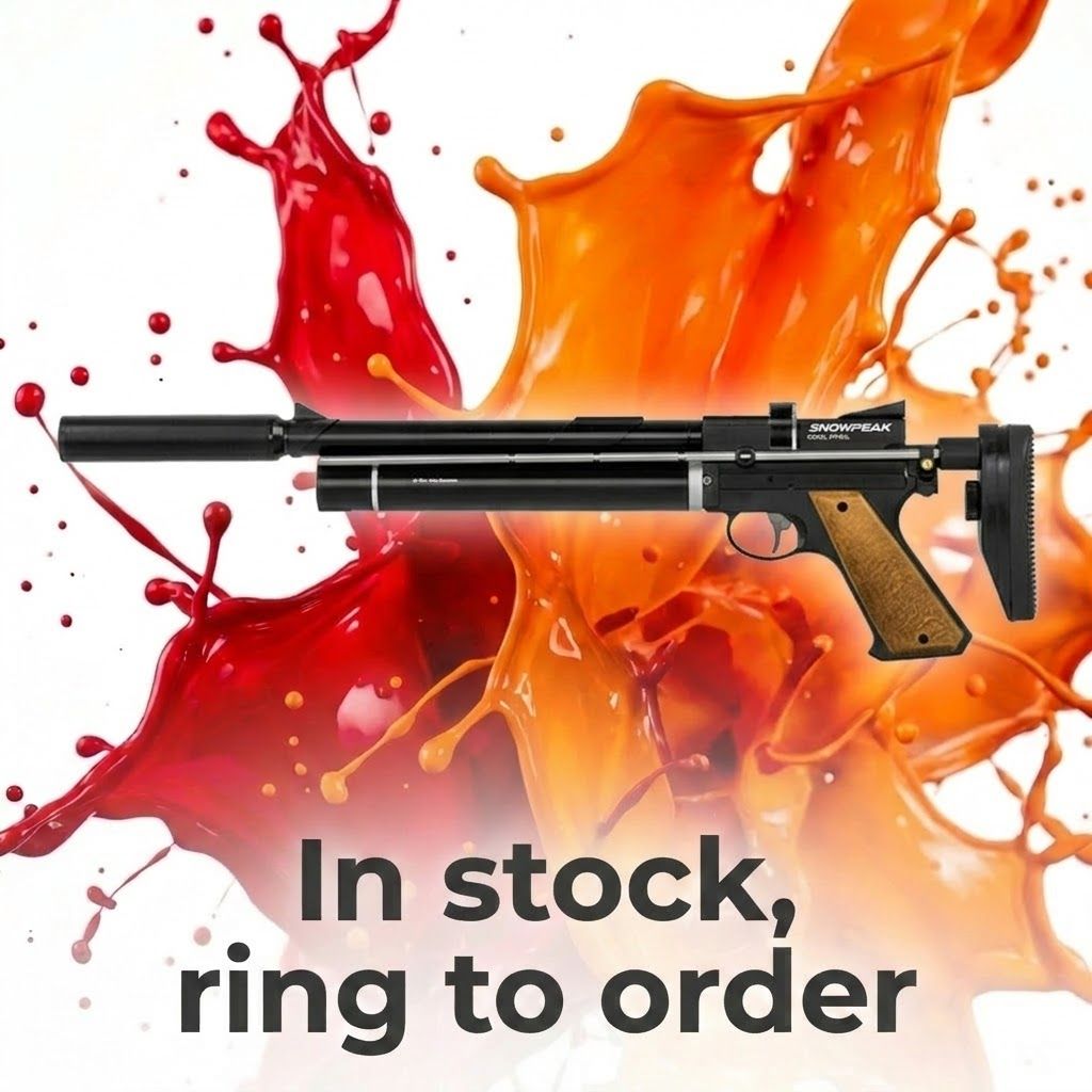 Snow Peak PP750L PCP .177 Multi-Shot Air Pistol & Silencer Snow Peak PP750L PCP .177 Multi-Shot Air Pistol & Silencer