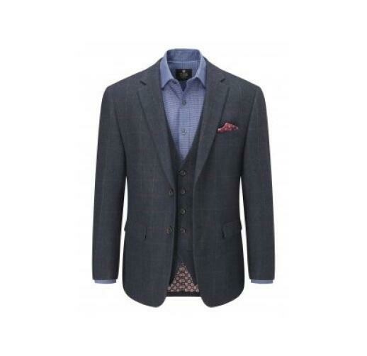 &#39;Burns&#39; Checked Suit Blazer