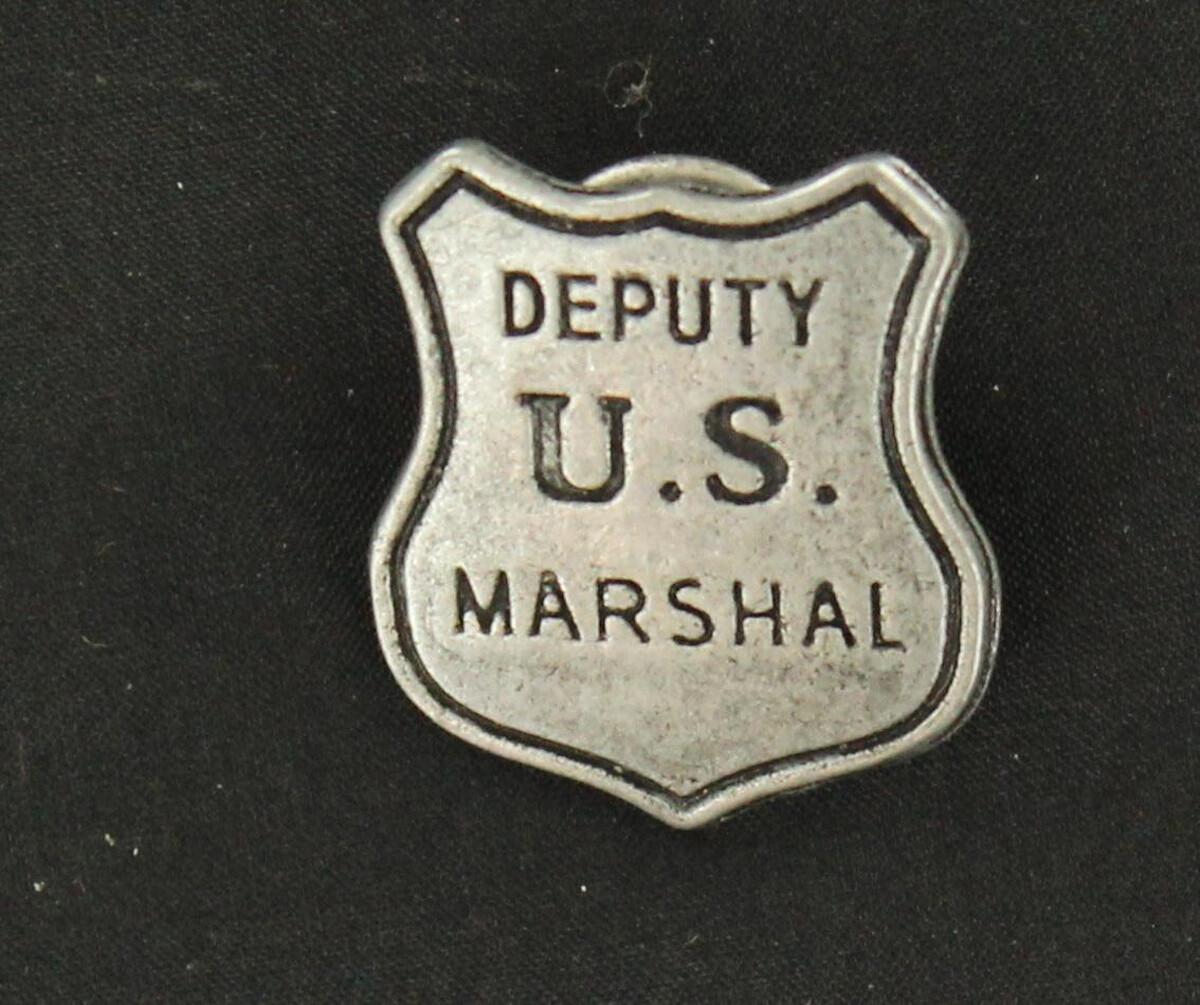 28224 PEWTER KIDS US DEPUTY MARSHAL BADGE