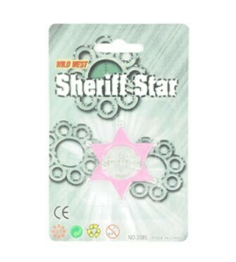50556 BADGE SHERIFF STAR PINK
