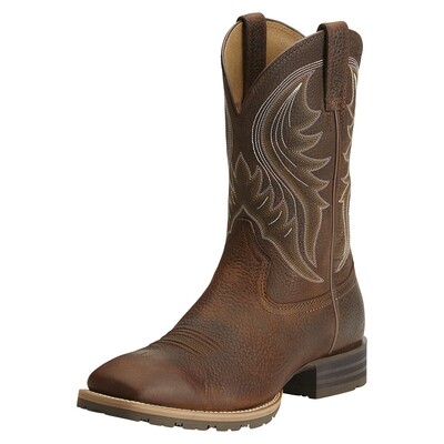 10014070 ARIAT MNS HYBRID RANCHER BROWN OILED ROWD