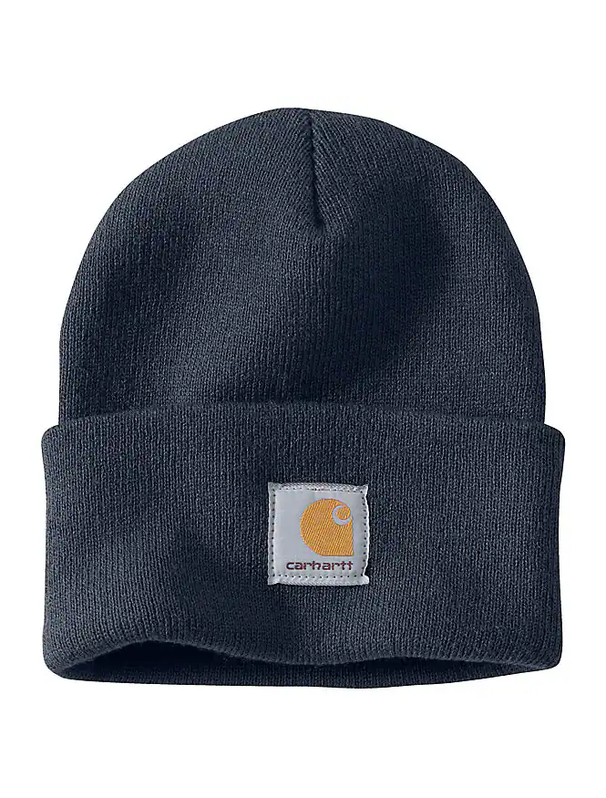 A18 NVY CARHARTT CUFFED KNIT BEANIE