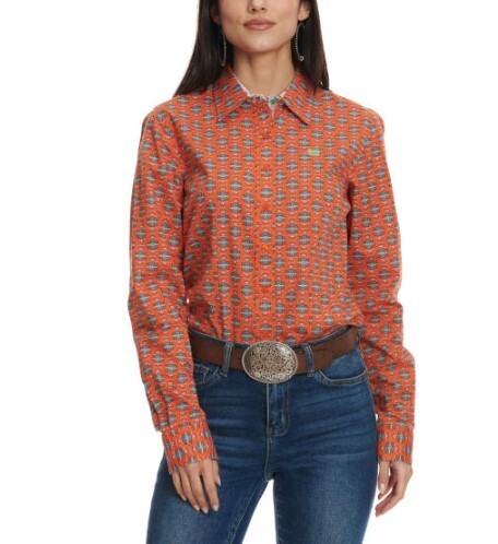 MSW9165032 CINCH WOMENS L/S PRINT 4/23