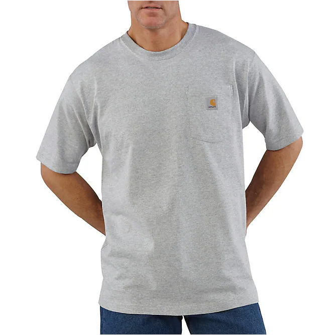 K87 HGY CARHARTT LOOSE FIT HEAVYWEIGHT SS POCKET T