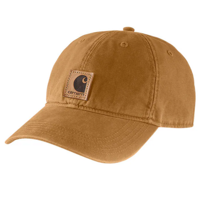 100289 211 CARHARTT  CARHARTT BROWN Canvas Cap