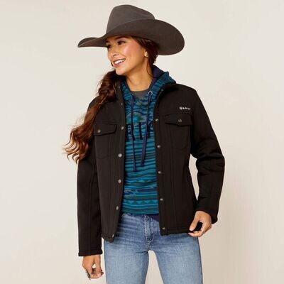 10046445 ARIAT WMS BERBER BACK SOFTSHELL JKT BLACK