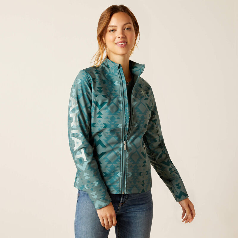 10046488 ARIAT WMS NEW TEAM SOFTSHELL PRINT JKT PN