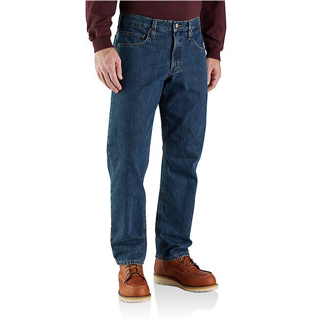 104942 H45 Carhartt Relaxed Fit FlannelLined 5Pock