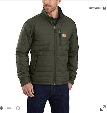 102208-MOS CARHARTT Rain Dfndr Relax Fit LW Jacket