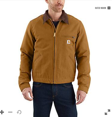 103828-BRN CARHARTT Relaxed Fit Duck Blanket-Lined