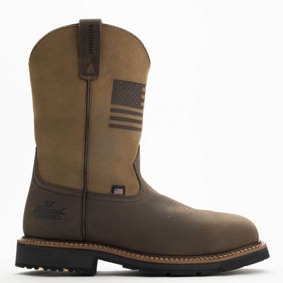804 4338 THOROGOOD SQ TOE WP FLAG EMBOSS COMP TOE