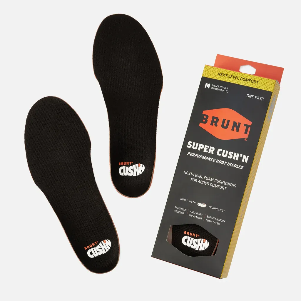 BRN11001-001 BRUNT Super CUSH&#39;N Insole Black