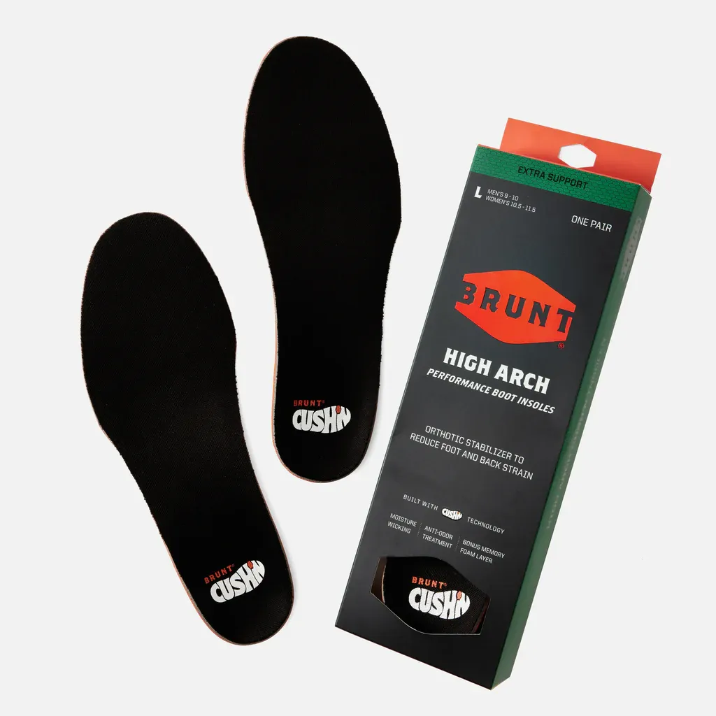 BRN11002-001 BRUNT High Arch CUSH&#39;N Insole Black